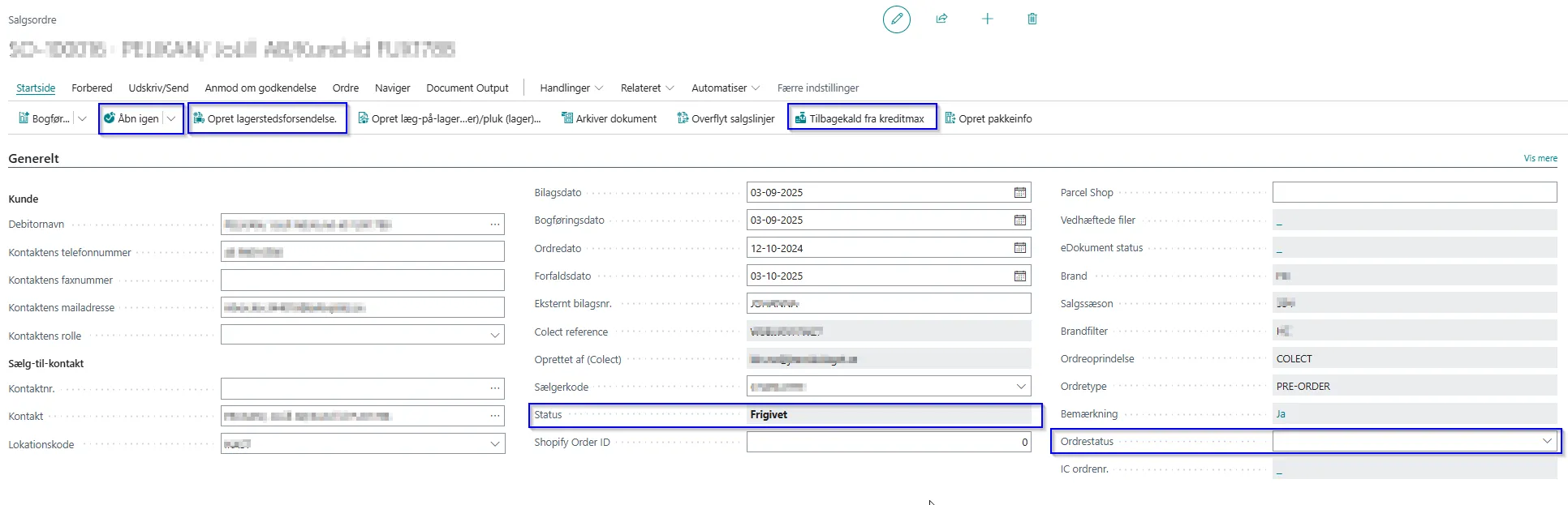 Kreditmax salgsordrefelter